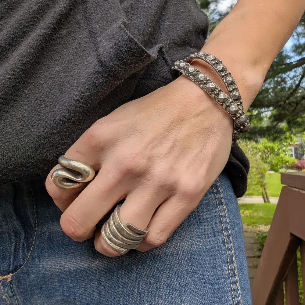 Elegant Silver Crystal Women's Bracelets